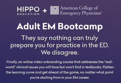 Introduction to Adult EM Bootcamp + The Practice of Emergency Medicine (Hippo) 2020 | Medical Video Courses.