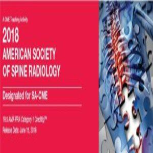 2018 Sociedad Estadounidense de Radiología de la Columna Vertebral | Cursos de video médico.