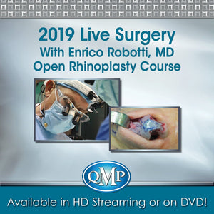 2019 年 Enrico Robotti 现场手术开放式鼻整形课程 |医学视频课程。