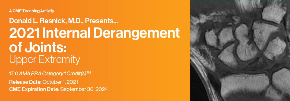 2021 Internal Derangement of Joints: Upper Extremity