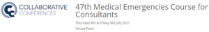 47º Curso de Emergencias Médicas para Consultores 2021 - EVENTO VIRTUAL (Videos) | Cursos de video médico.