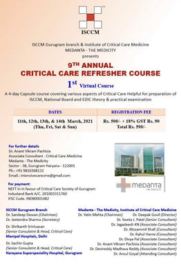 9th Annual Critical Care Refresher Course 2021 | Medical Video Courses.