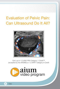 Avaliação AIUM da dor pélvica: o ultrassom pode fazer tudo? | Cursos de vídeo médico.