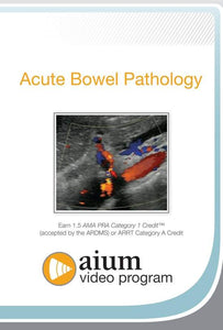 Penilaian Ultrasound AIUM Titik Perawatan saka Patologi usus Akut | Kursus Video Medis.