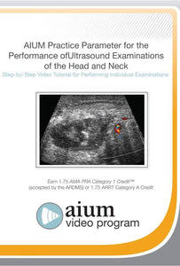 Parâmetro de prática AIUM para a realização de exames de ultrassom da cabeça e pescoço Tutorial em vídeo passo a passo | Cursos de vídeo médico.