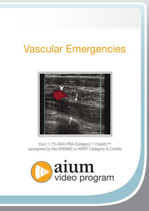 AIUM Vascular Emergency | Nga Akoranga Ataata Ataata.