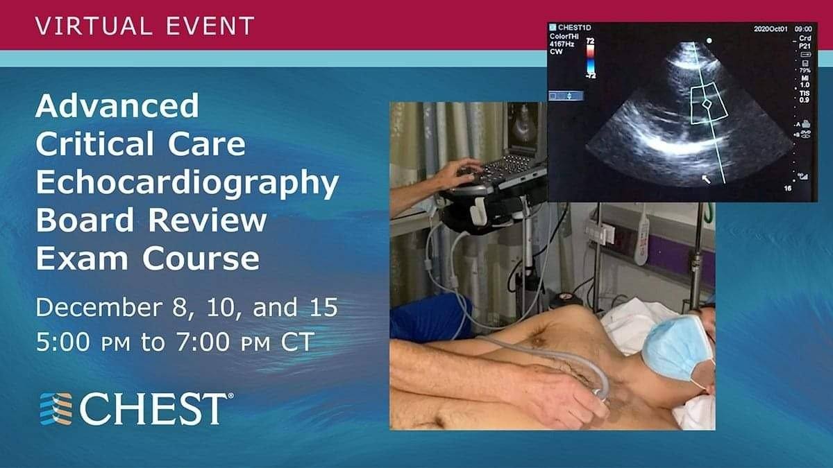 CHEST advanced critical care echocardiography 2020 | Medical Video Courses.