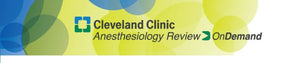 Klinik Cleveland 2018 Review Anestesiologi babagan Permintaan | Kursus Video Medis.