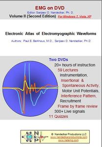 EMG/NCS Reta Serio: Volume II: Elektronika Atlaso de Elektromiografiaj Ondoformoj (dua Eldono) (Videoj)