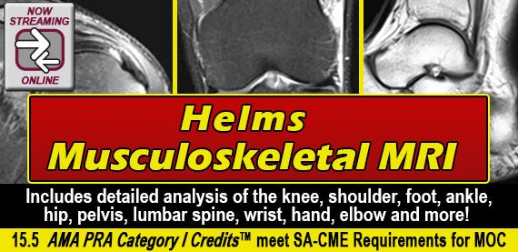 Helms Musculoskeletal MRI 2021 | Medical Video Courses.