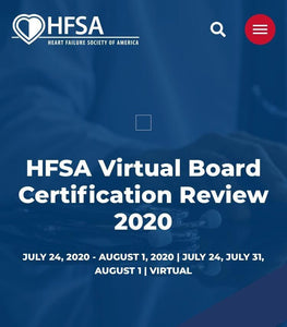 HFSA 가상 보드 인증 검토 2020 | 의료 비디오 과정.