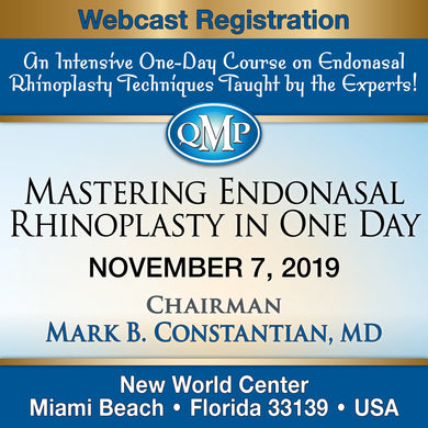 Live Webcast for Mastering Endonasal Rhinoplasty | Medical Video Courses.