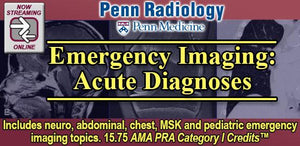 Penn Radiology - အရေးပေါ်ပုံရိပ် - ၂၁၉၉ ဆေးဘက်ဆိုင်ရာဗီဒီယိုသင်တန်းများ။