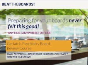 The Pass Machine Geriatric Psychiatry Board Review (Vídeos + PDFs) | Cursos de vídeo médico.