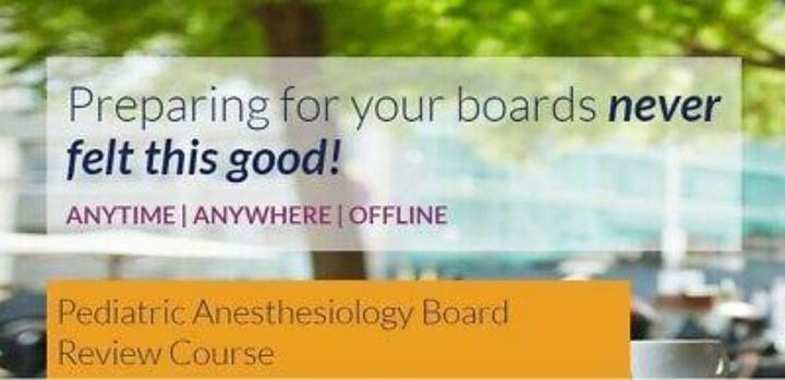 The Pass Machine Pediatric Anesthesiology Board Review Course (Videos+PDFs) | Medical Video Courses.