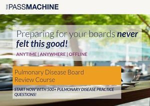 The Pass Machine Pulmonary Disease Board Review Course (Videoer + PDF-filer) | Medisinske videokurs.