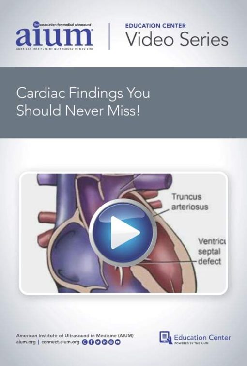 AIUM Cardiac Findings You Should Never Miss! | Medical Video Courses.