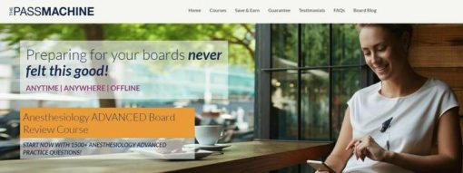 The Pass Machine Anesthesiology ADVANCED Board Review Course (Videos+PDFs) | Medical Video Courses.